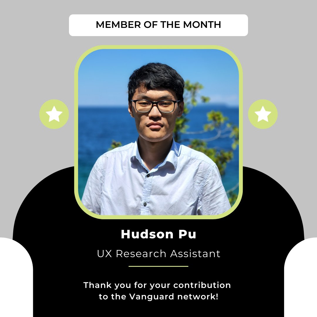 *MEMBER OF THE MONTH OF SEPTEMBER*
Thank you Hudson for your contribution to the network. We wish you continued success in your future endeavours!