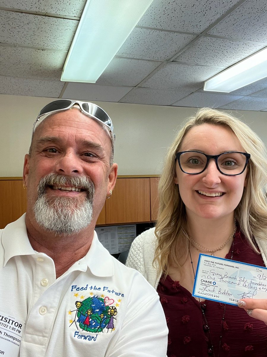 lunchforall's tweet photo. FTFF/Lunch Angel Kenny strike again! $1000 donation to Spring Branch I.S.D and the “Lunch Buddies” program! Keeping our kids fed while at school! Lunch for All! #schoollunches #schoolmeals #nokidhungry https://t.co/ckJaEcaILa