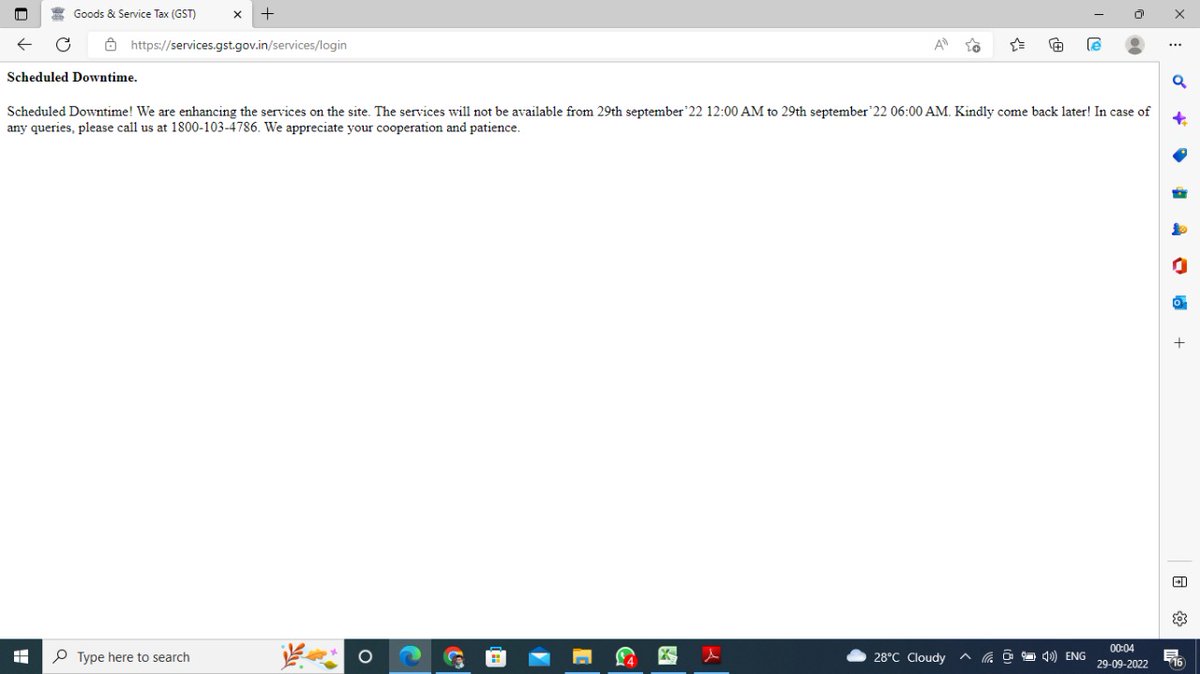 pcdas1989's tweet photo. #incometaxportal #incometax #incometaxindiaefiling #gst #NirmalaSitharaman #nirmalasitaraman
Please extension due date of Tax Audit of Income Tax. GST portal scheduled downtime https://t.co/bKSHKeYb1j