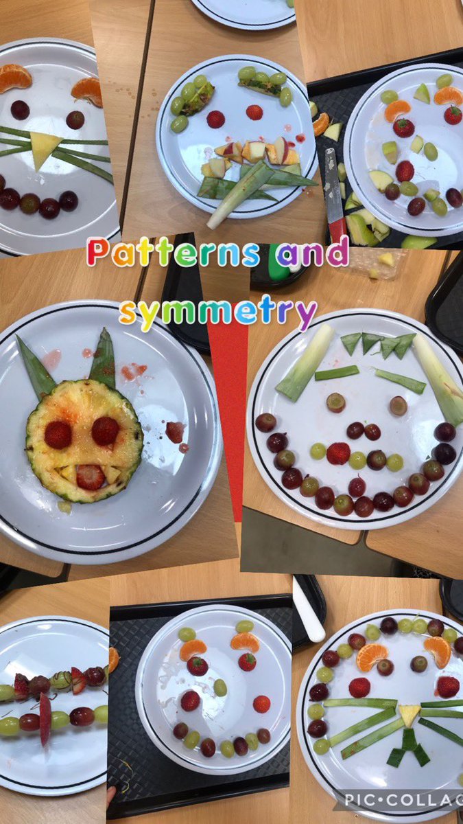 kirklandneukps's tweet photo. The BEAUTY OF MATHS is in pattern and symmetry. ‘It makes things look pretty’ was a comment today 💭 We had lots of fun with our fruit challenge! #MathsWeekScot @AttainRen #fruitpatterns #fruitkebabs #beautyofmaths 🪞 🍉🍇🍍🍐🍊 https://t.co/5r5Dnf4aTe