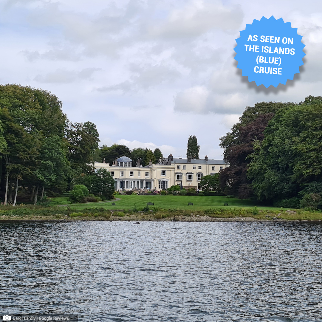 Windermereboats's tweet photo. Turns out our Blue (Islands) Cruise is actually quite green.

📷: Customer Carol Eardly  (Aug 22)

#islandscruise #storrshall #claifeviewingstation https://t.co/PzUS0SxjiK
