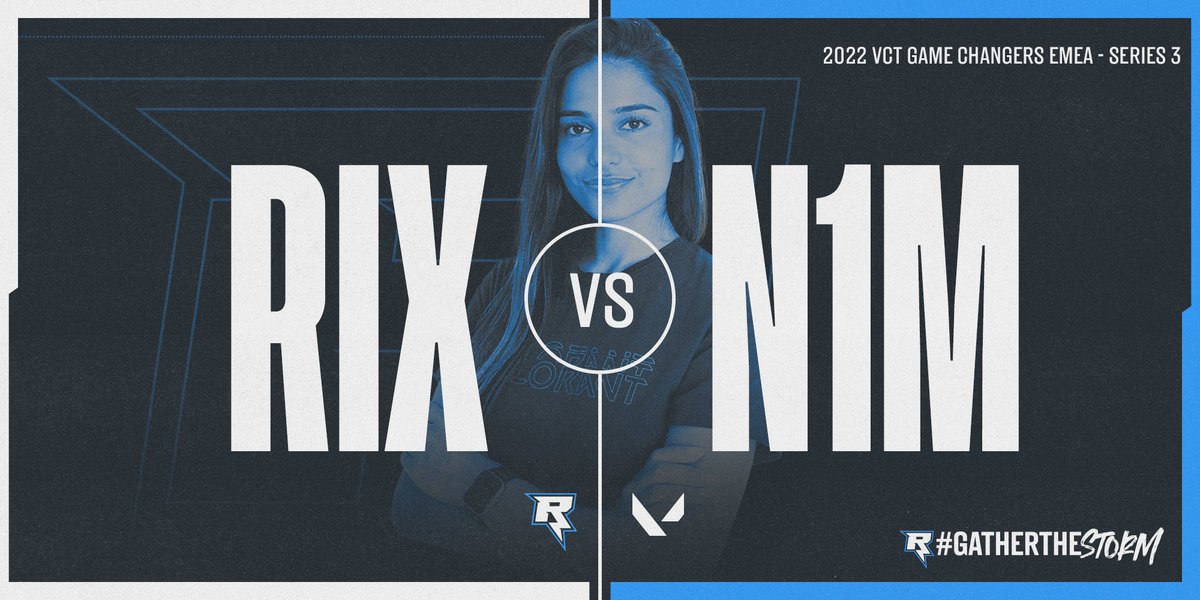 RixGG_'s tweet photo. It's time to resume our run in #VCTGameChangers!
First up is #N1MP! 💪
📺https://t.co/PVYzXSmhWK
🎙️@JustHarryGG & @HugoTV
#GatherTheStorm⚡️ https://t.co/tAKz0S62qm