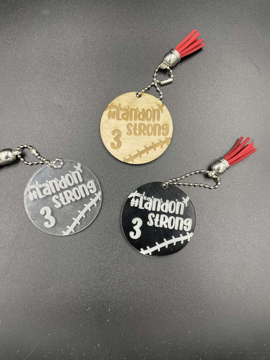 Lion Manufacturing (@loogootee_lm) on Twitter photo Product of the week ❤️
#LandonStrong Keychains
- Wooden and Acrylic Keychains: $2.50 + tax
- Painted Keychains: $3.00 + tax
*The profit will be given to the Mathies family!
Comment, message us, or email us at lionmanufacturing@loogootee.k12.in.us to place your order! Product of the week ❤️
#LandonStrong Keychains
- Wooden and Acrylic Keychains: $2.50 + tax
- Painted Keychains: $3.00 + tax
*The profit will be given to the Mathies family!
Comment, message us, or email us at lionmanufacturing@loogootee.k12.in.us to place your order!