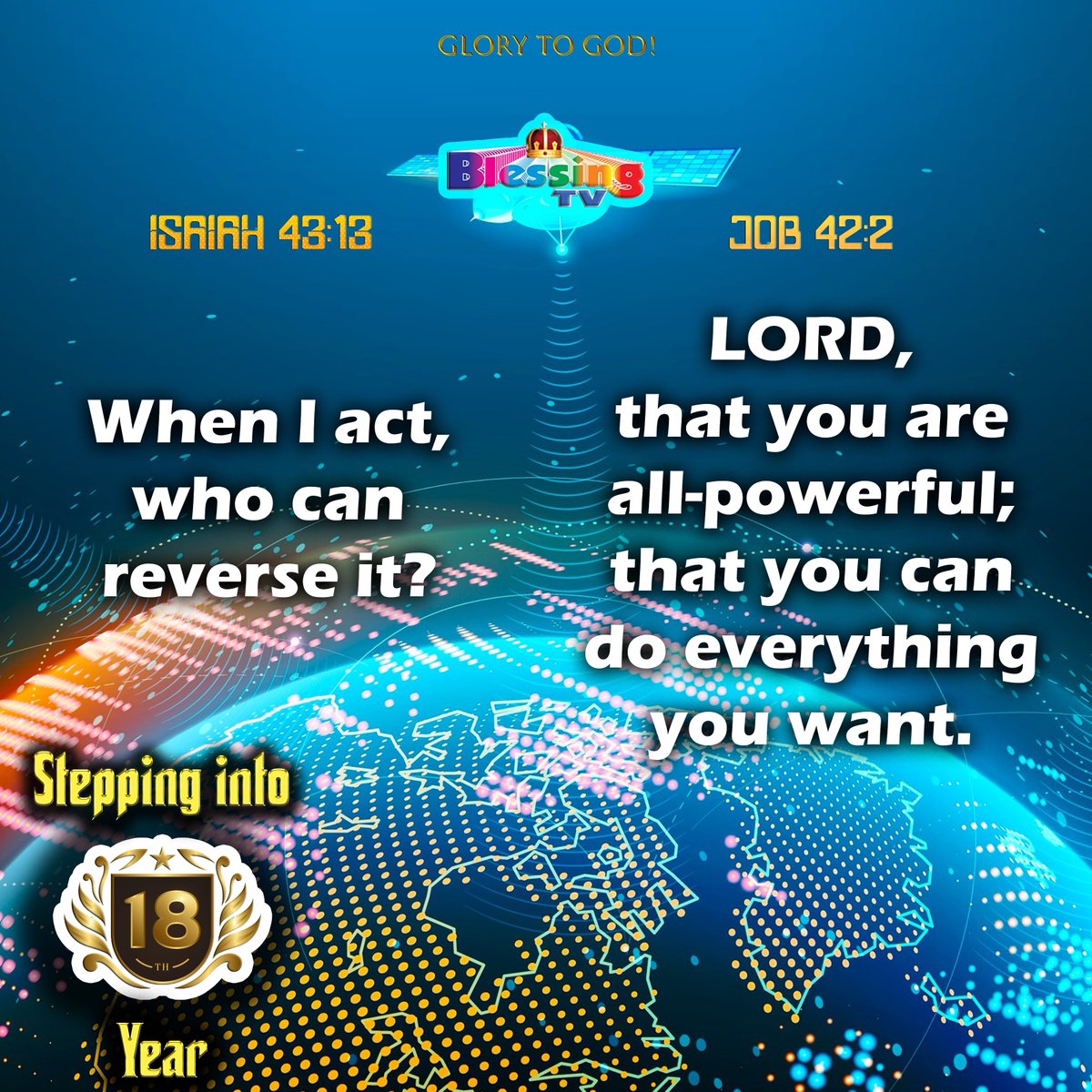 daily_breads's tweet photo. Glory to God!
1st 24hours Satellite Tamil Christian Channel - Our Blessing TV stepping into 18th year of Ministry.
#repentjesusiscoming #Bible #gospel #VerseOfTheDay #LORD #God #satelliteTV #satellite #BlessingTV @aaseervatham_tv @DrJAllenPaul https://t.co/UAznKlwFXy