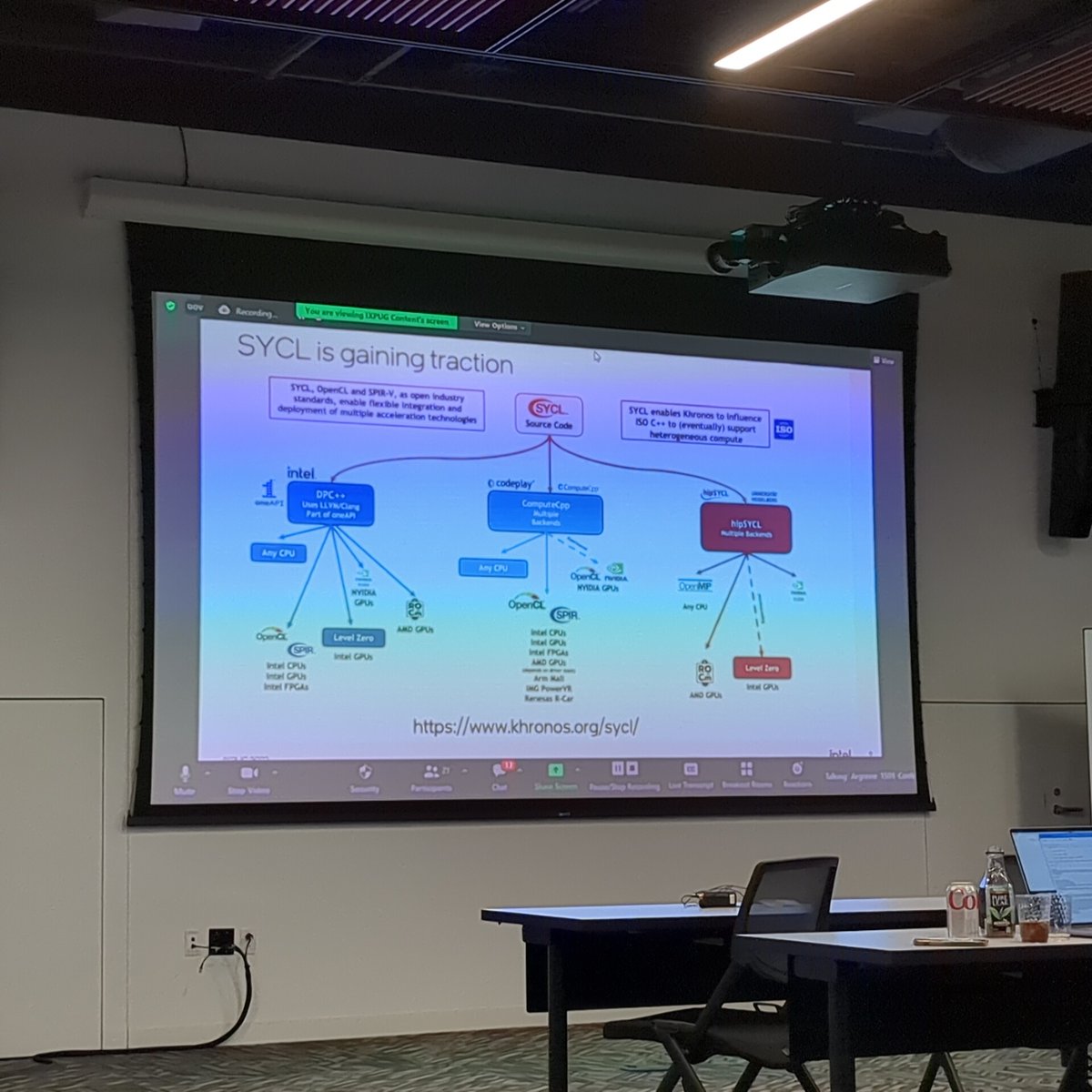 NaliniK06051863's tweet image. Chekuri Choudary opening the afternoon session with an overview of oneAPI toolkit, DPC++ compatibility tool and SYCL. #ixpug #hpc #hpcai