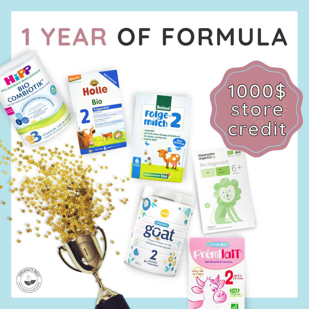 organicbestshop's tweet photo. 🎁ORGANIC’S BEST GIVEAWAY 🎁
Here’s what you can win 👇🏻
1️⃣ 1st Place - A year's supply of baby formula up to a value of $1000 USD
2️⃣2nd Place - $500 USD 
3️⃣3rd Place - $200 USD 
How to participate👇🏻
Enter to the link in our BIO and follow the steps 📲 https://t.co/TPDKqawzOY