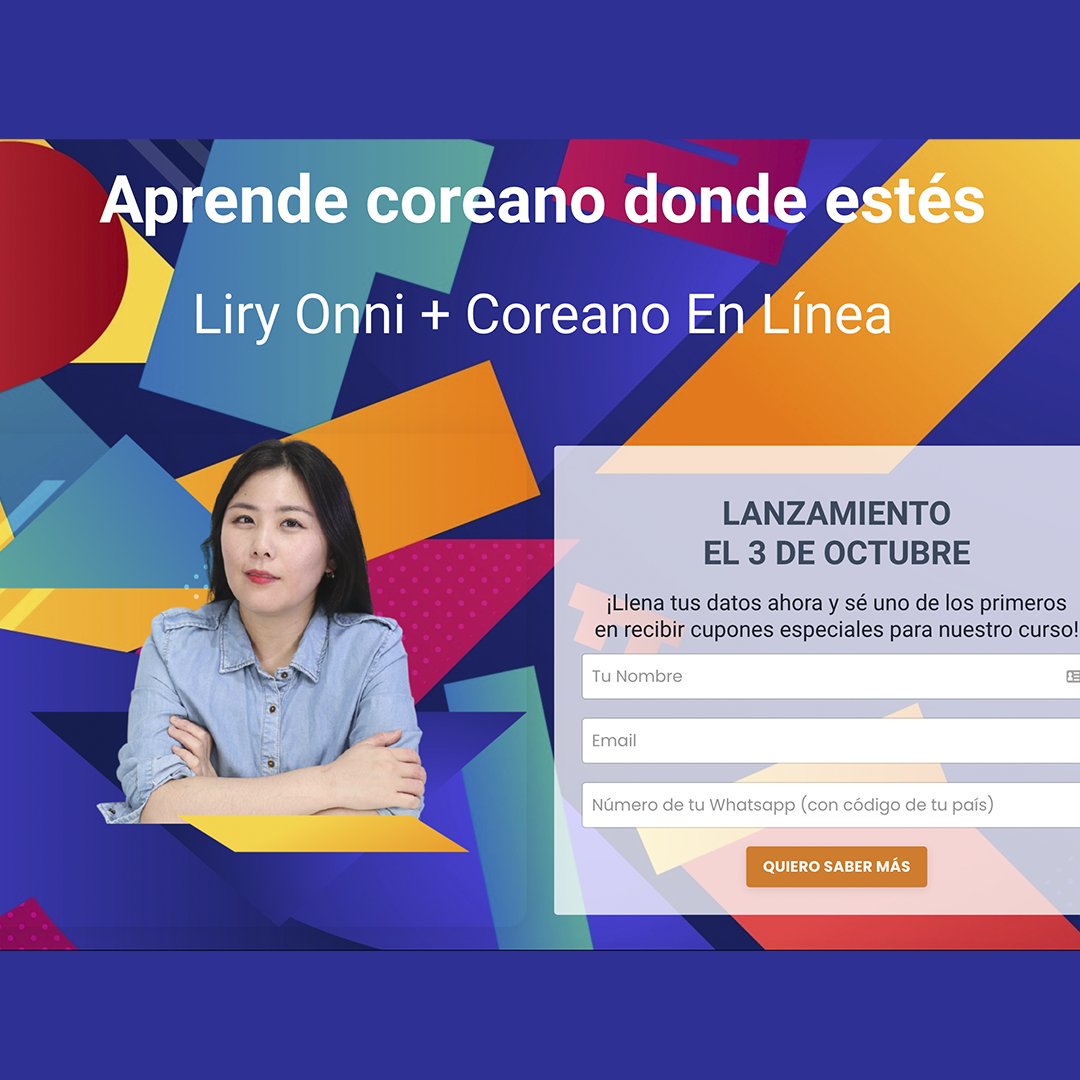 LiryOnni's tweet photo. Con muchos nervios y emoción les anuncio que pronto voy a lanzar un curso de #coreano 🫣🥰 y si se anotan antes pueden obtener un cupón de descuento prelanzamiento: https://t.co/sFWBoiymVp

Si querían aprender coreano esta es la oportunidad 💞
#coreanoenlinea #liryonni https://t.co/FlAhm8Pb1R