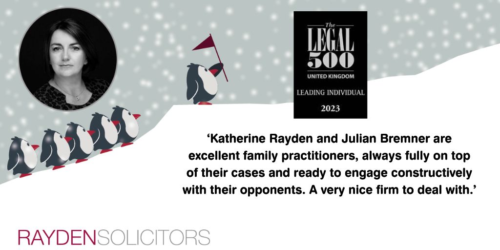 RaydensLaw's tweet photo. Many congratulations to our Senior Partner Katherine Rayden who retains her position as a Leading Individual in the 2023 @thelegal500 rankings. Well done @katykmr 🍾🥂
#FamilyLaw #FamilyLawyers #WIFL https://t.co/qx8LQHPLLe