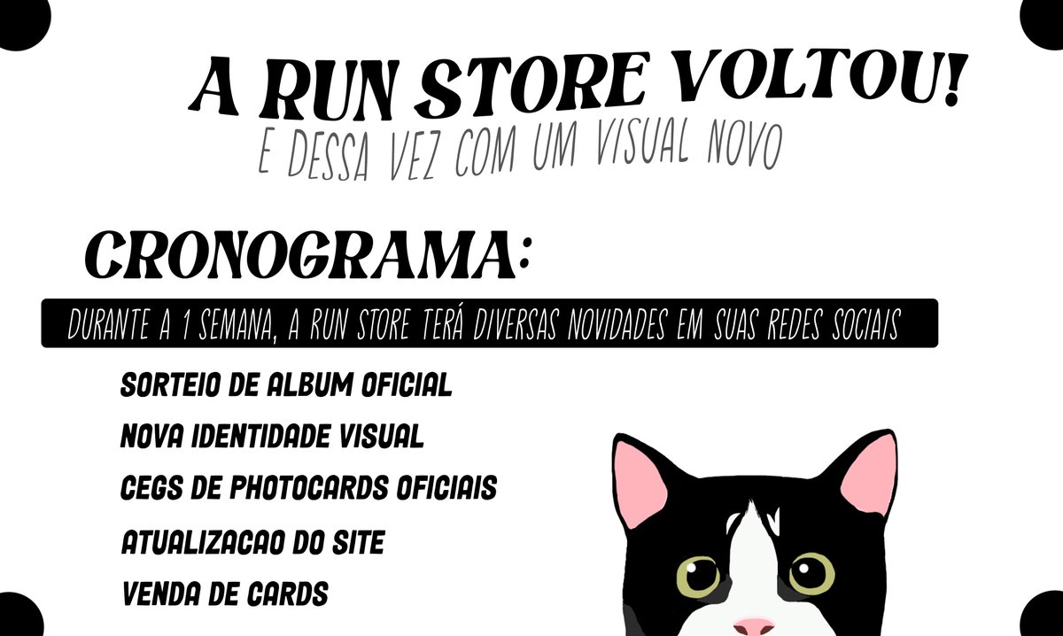 Run_Store_'s tweet image. A RUN STORE VOLTOU (nas redes) 🖤
Fiquem de olho nas novidades👀