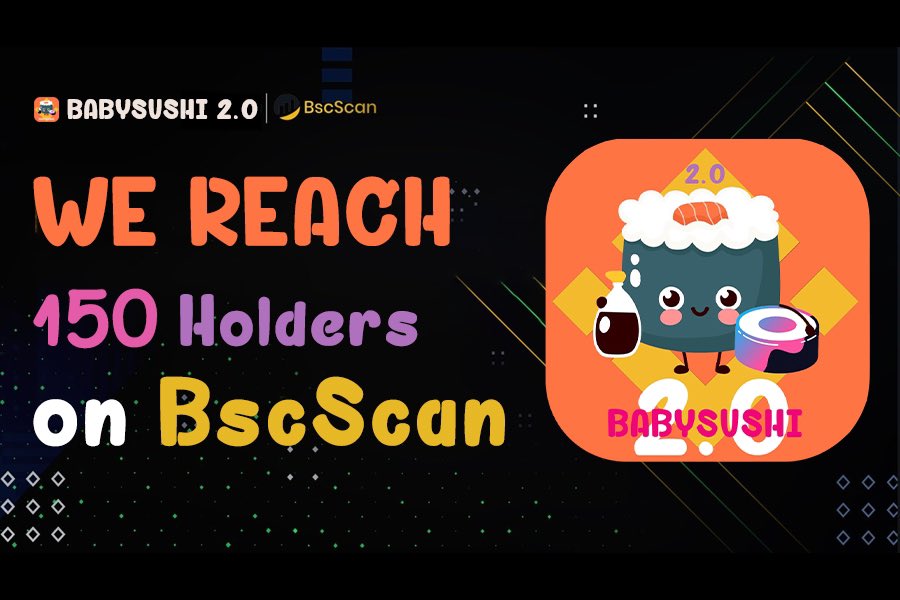Congratulations!!!!!
#babysushi #sushi #BSC <a href="/1goonrich/">Quasar.Exe</a> 
We back