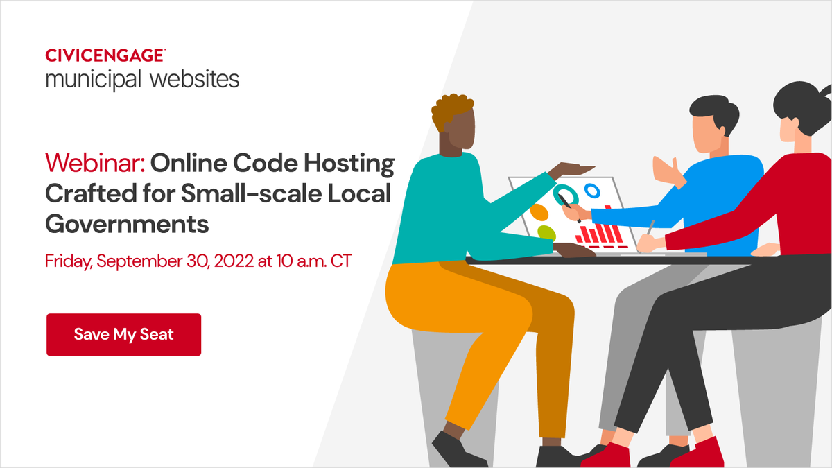 CivicPlus's tweet image. Did you attend day one of our three-part webinar series?
The webinar will continue to tomorrow and Friday.
Day 3 will break down our easy-to-use Online Code Hosting solution.
Click the link to save your seat: bit.ly/3BV6Rmi
#CivicPlus #webinar #municode #codehosting