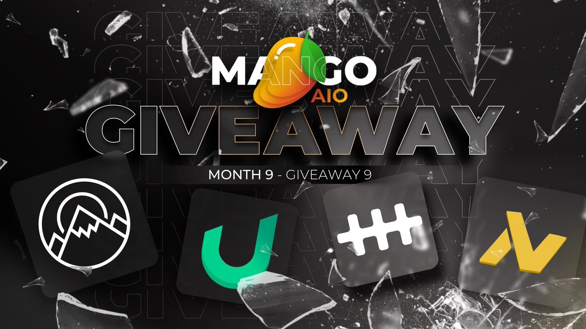 Giveaway 9/12🥳🎁
1x <a href="/MangoAIO/">MangoAIO</a> purchase opportunity
1x <a href="/uTools_/">uTools</a> 6 months key
2x <a href="/Nootify/">Nootify</a> renewal key
1x <a href="/HypeHuntersEU/">HypeHunters</a> monthly key
1x 50 <a href="/WildProxies/">WildProxies</a> ISPs

Rules:
- follow all participants
- like and retweet
- tag 3 friends

Good Luck 🍀🥭🎉