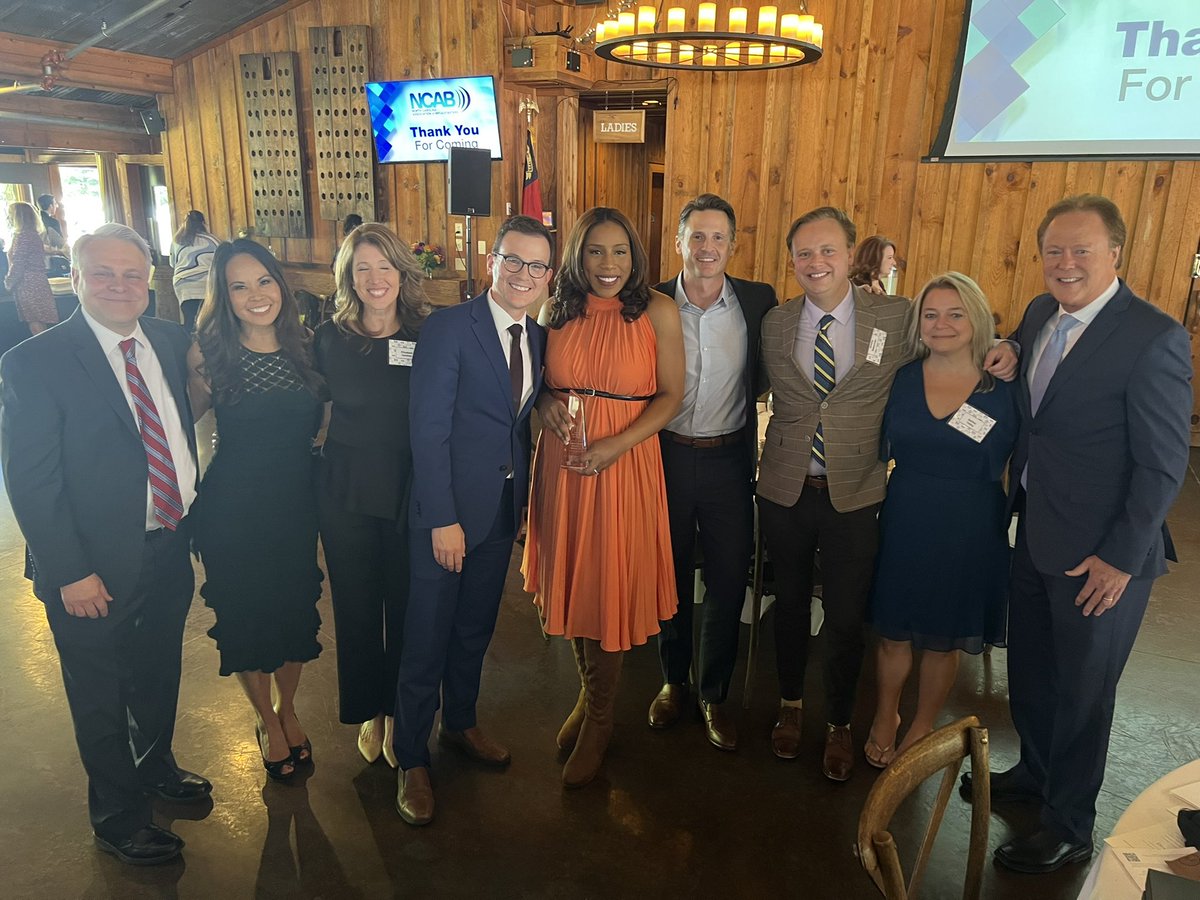 Huge congratulations to <a href="/WRAL/">WRAL NEWS in NC</a> team today at #NCAB <a href="/NCBroadcasters/">NC Broadcasters Assn</a> luncheon. Love seeing the amazing <a href="/wralbleslie/">Bill Leslie</a> @WRALLena recognized! Congrats to <a href="/HaggertyNews/">Dan Haggerty</a> <a href="/AshleyTalley12/">Ashley Talley</a> @WRAL_ND <a href="/jeremyspearman/">Jeremy Spearman</a> <a href="/WRALweathergal/">Elizabeth Gardner</a> <a href="/wraltraffic/">Brian Shrader</a> repping the team!
