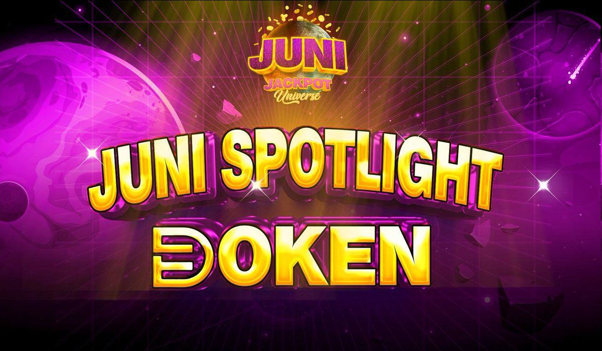 🔥Announcing our first Spotlight Program project🔥

😍 A big welcome to the <a href="/DoKenToken/">dōken 💙</a> team being the first to take advantage of the Spotlight Program!

🤑Redeem Doken tokens on Juni.gg for the chance to win our whopping $1,000 BUSD giveaway!

#BSC #BNB #Crypto