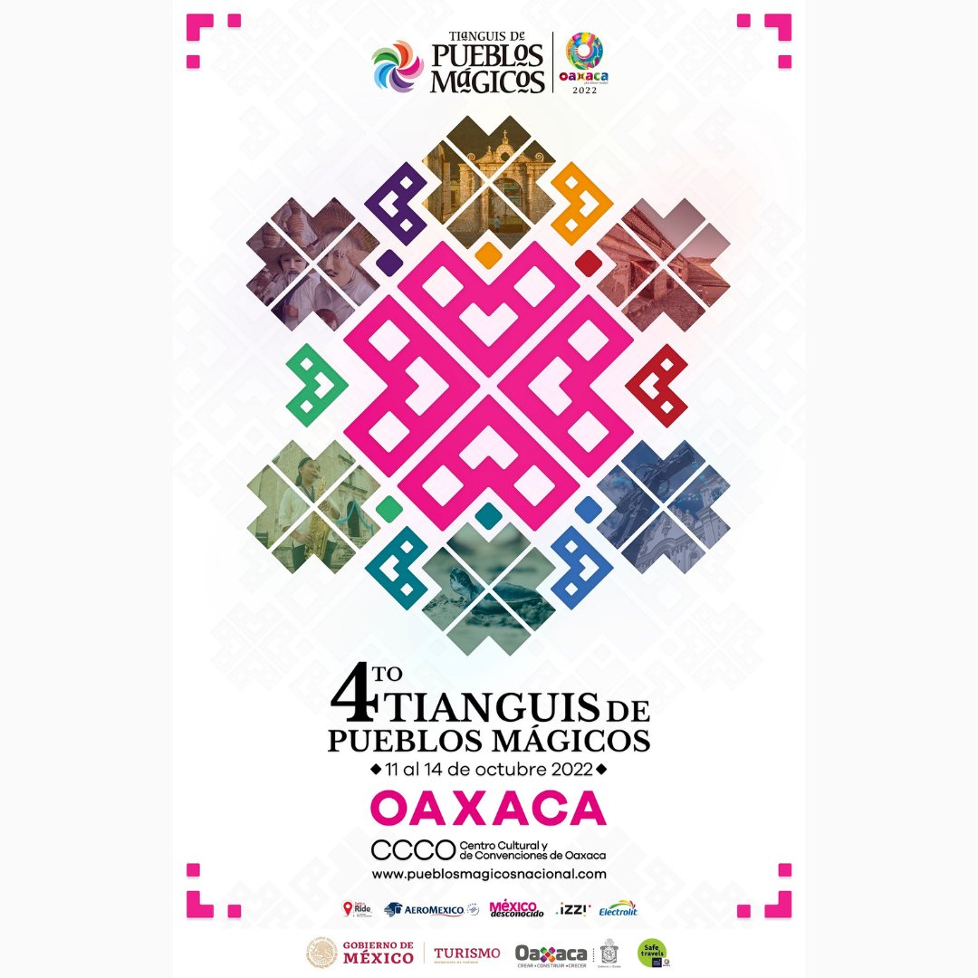 El #TianguisDePueblosMagicos2022 está por llegar del 11-14 de octubre, en el Centro Cultural y de Convenciones Oaxaca, Oaxaca de Juárez.

#Trendstur #tendenciasturisticas #oaxaca #pueblosmagicos