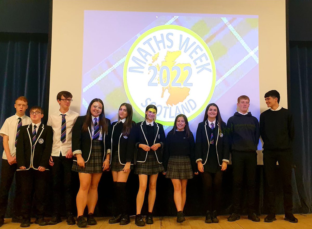 SASB_Numeracy's tweet image. Another exciting day celebrating Maths Week Scotland! Some of our S5 pupils visited Our Lady&apos;s High School in Cumbernauld and took part in an excellent workshop on the importance of Maths in every day life. They even got a talk from the famous Professor McBride!#MathsWeekScotland