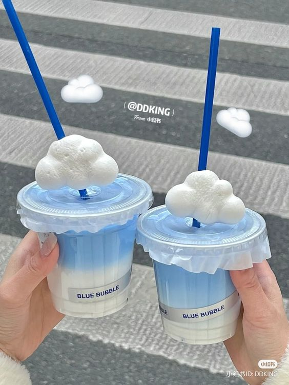 These cloud drinks are so cute