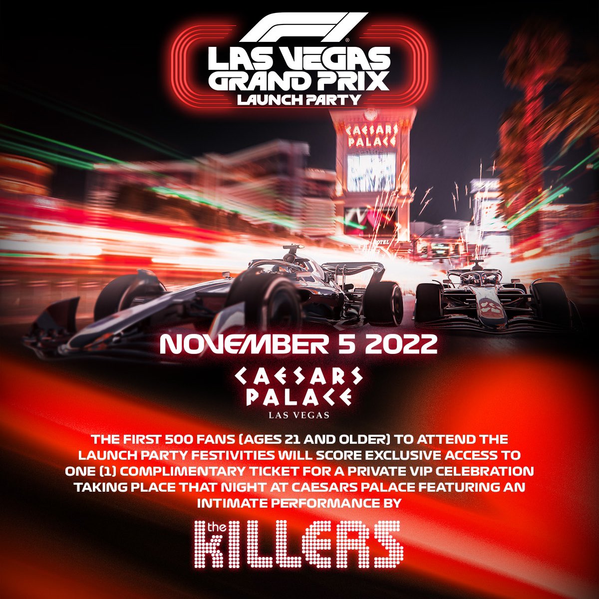 F1 Grand Prix Las Vegas - Caesars Palace