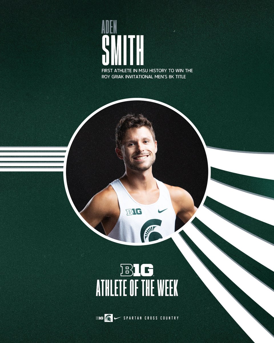 Aden Smith is your B1G Cross Country Athlete of the Week!

📰 sprtns.co/3CjFXpQ

#GoGreen | #RunToStillwater