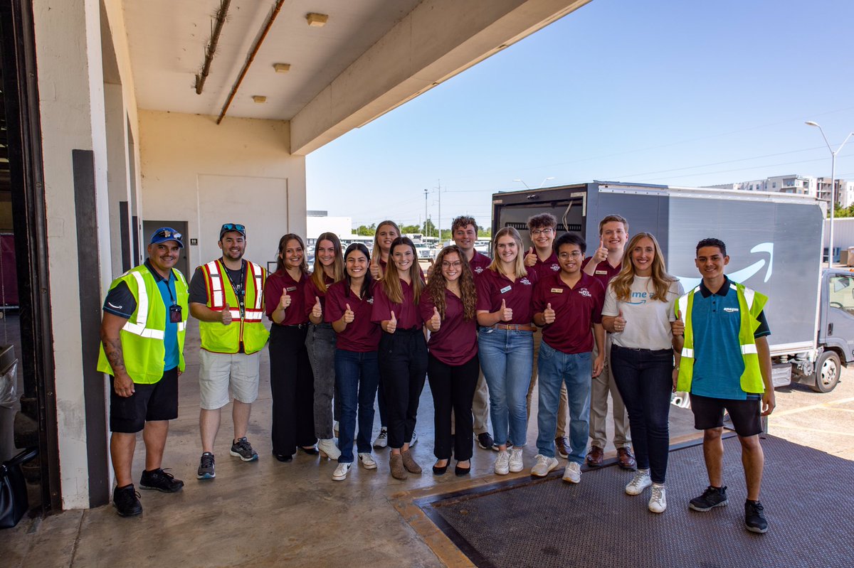 AggieVPRamirez's tweet photo. Yesterday, Amazon donated six pallets of food/items along with a $5,000 check to The 12th Can! What a wonderful team effort in service of giving back to our community here at Texas A&amp;M. WHOOP! #TAMU 

https://t.co/qKYM4OGL9y https://t.co/jINnUk70Bq