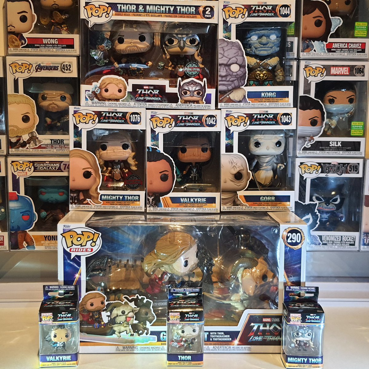 PopGrason's tweet photo. My Love and Thunder Funko Collection
#ThorLoveAndThunder
#thorfunko
#marvelfunko
#FunkoPOP https://t.co/BbpNmzQShz
