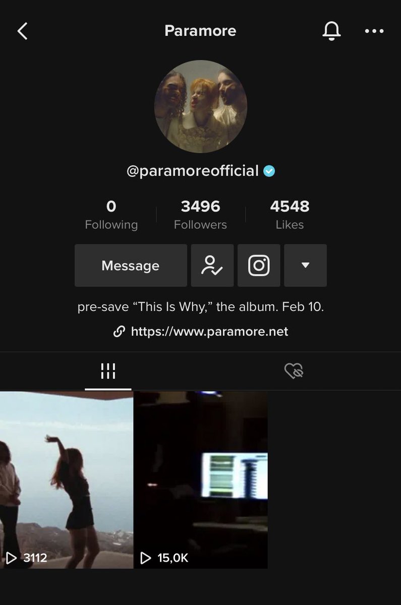 paramorelat's tweet photo. Paramore is now on TikTok: https://t.co/J7v4aMBXlP https://t.co/JwzkDOtKPt