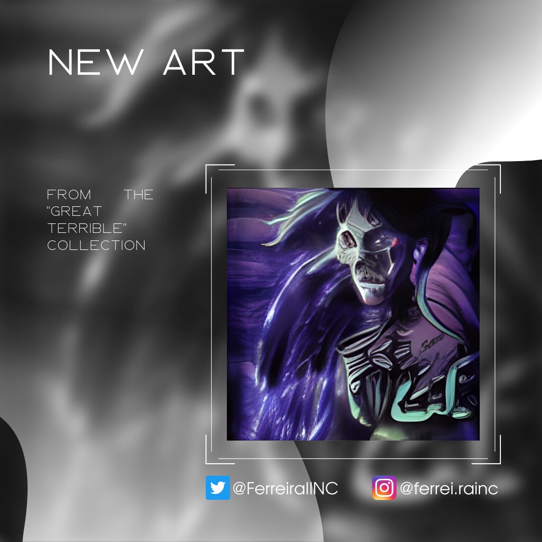 𝐆𝐨𝐨𝐝 𝐝𝐚𝐲, 𝐍𝐅𝐓 𝐥𝐨𝐯𝐞𝐫𝐬!

New day - new art! Another art from the "Great terrible" collection🙌
Welcome!

😉I will be very happy if you subscribe and can see a whole collection of 1000 NFT art

#NFTsales #NFTshill #NFTProjects