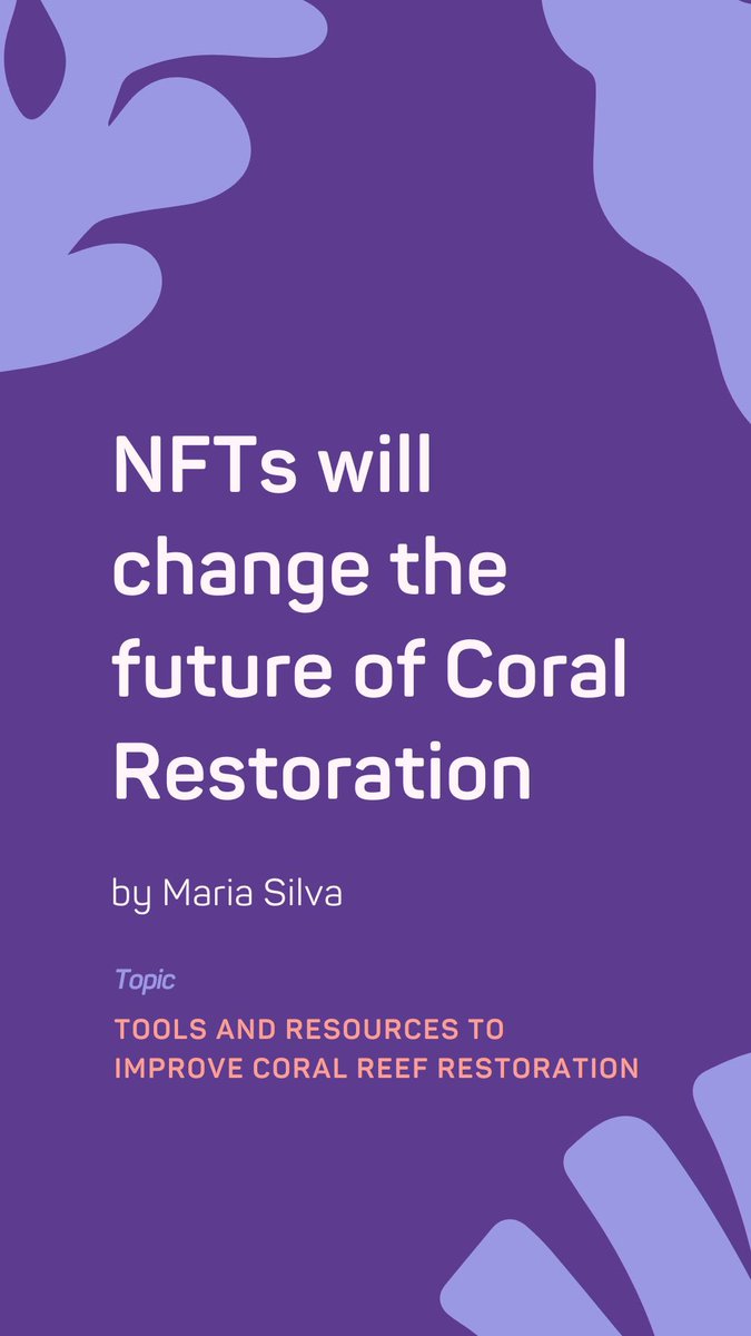 NemoEco's tweet photo. Check out our founder @mariaandreas_ presenting this Thursday, September 29 at #ReefFutures about how Nemo plans to revolutionize the charity-based #coral conservation industry. https://t.co/K28oyXa6K7