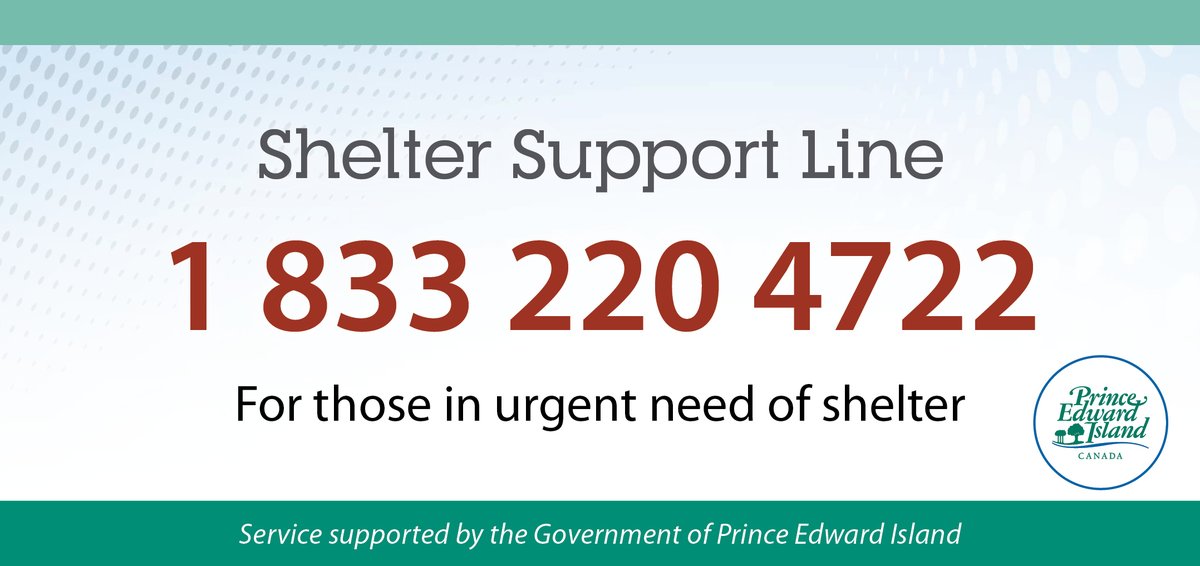 InfoPEI's tweet photo. Charlottetown Temporary Emergency Shelter - Murphy’s Community Centre on Richmond Street open for emergency shelter until October 1 from 8 to 8 daily.
Anyone in an emergency situation requiring temporary emergency shelter, 1-833-220-4722 or call 2-1-1. https://t.co/jYUfFpuXlo
