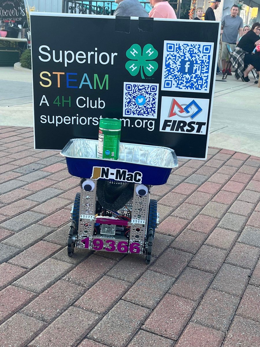 ctf19366's tweet image. Recently we worked at the Spaghetti Dinner for the Bedford Men's Warming Shelter where we served spaghetti; and parmesan with our robot.
Over $13k was raised for this great cause!
@PurdueINMaC #morethanrobots #FIRSTENERGIZE #4HGrowsHere