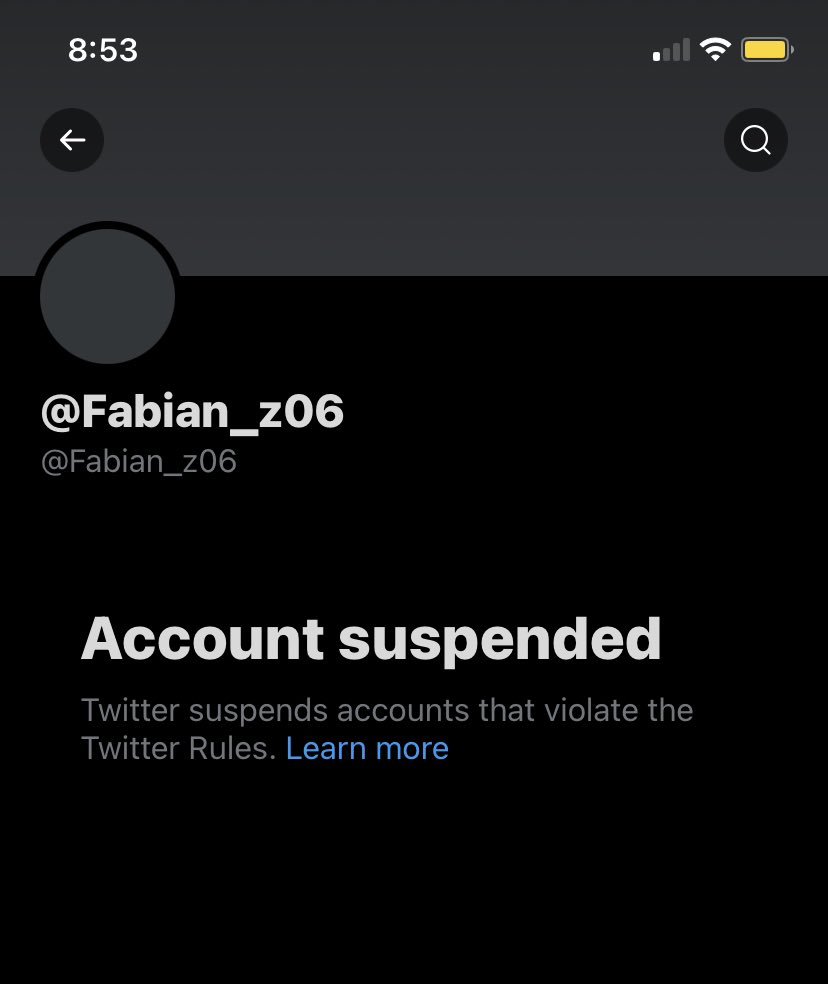 New account other one suspended 😒