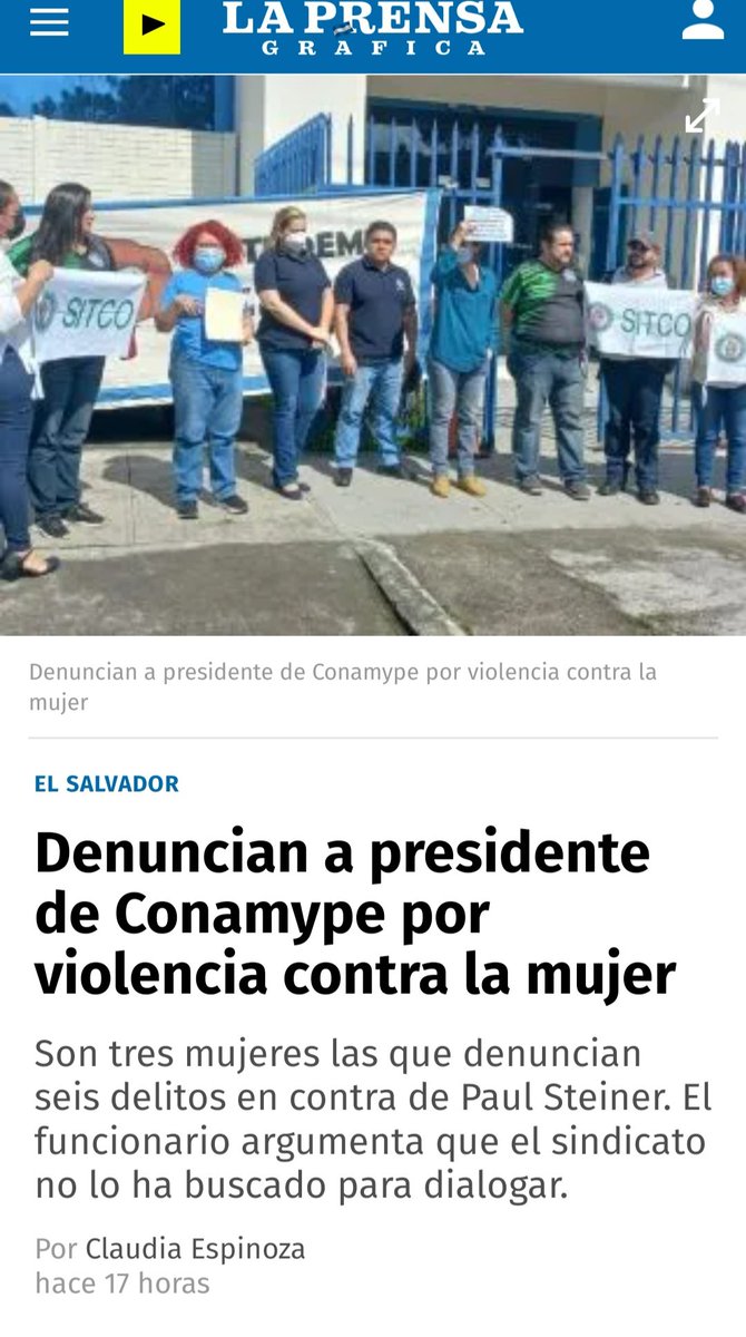 ElTrompudo2022's tweet photo. Paul Steiner dijo hace un par de años: "Primero me las cojo y luego veo si las contrato".

Esa es la gente que rodea a Nayib. Steiner es un ex arenero ex empleado de Paco Flores y Tony Saca, con un largo historial de acosos sexuales contra mujeres. Hoy es acusado de nuevo... https://t.co/EcatnEuCz2