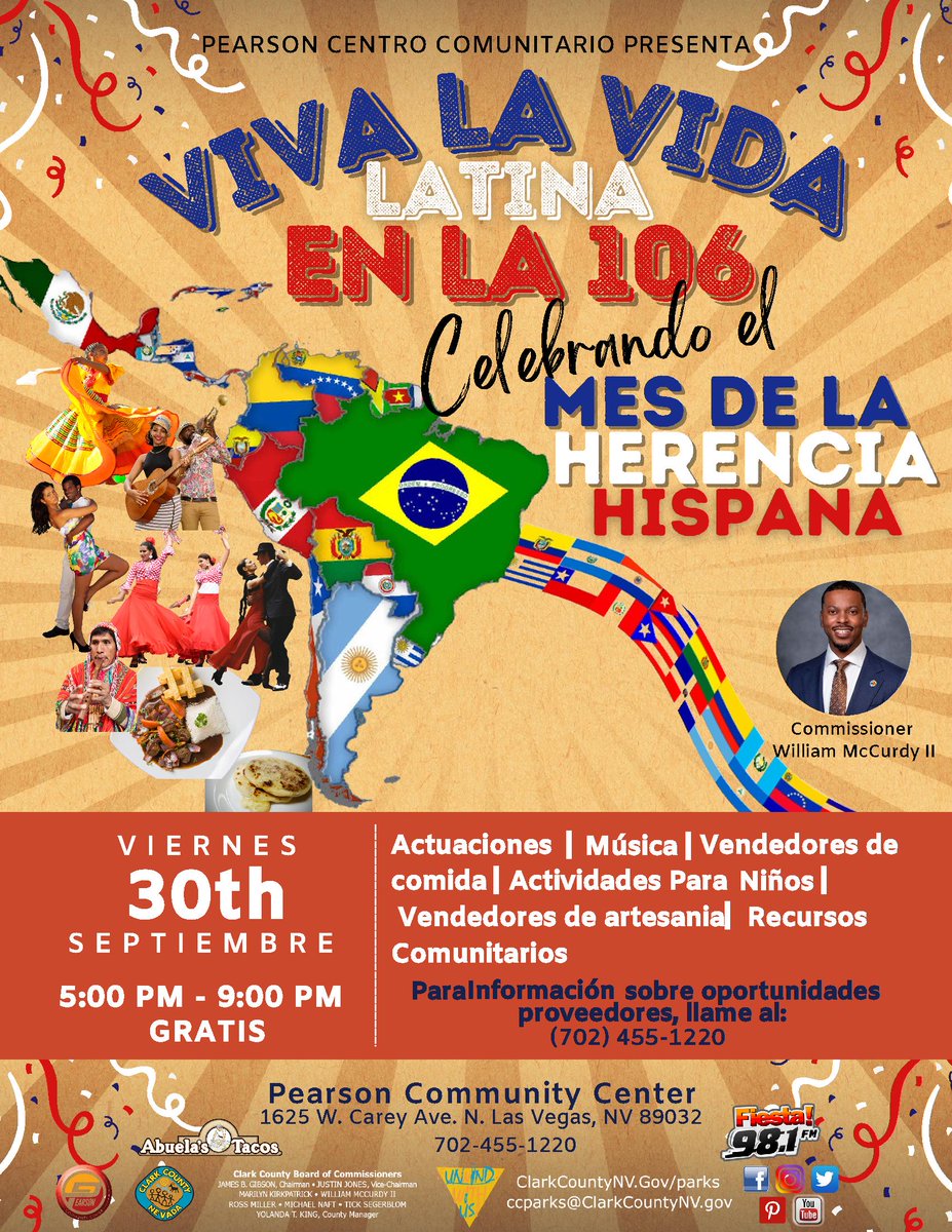 Hola, Bobcats de Booker!

¡El Centro Comunitario Pearson los invita a salir y celebrar el #MesdelaHerenciaHispana este viernes 30 de septiembre a las 5:00 p. m.!