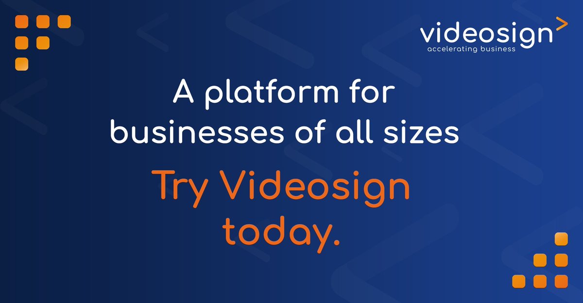VideosignLtd's tweet image. Our platform has been designed to help businesses of all sizes, from small to big enterprises. 

Book a demo with us and find out how Videosign can help you.

videosign.co.uk 

#remotesignatures #business #esignatures #financeindustry #legalservices #HR