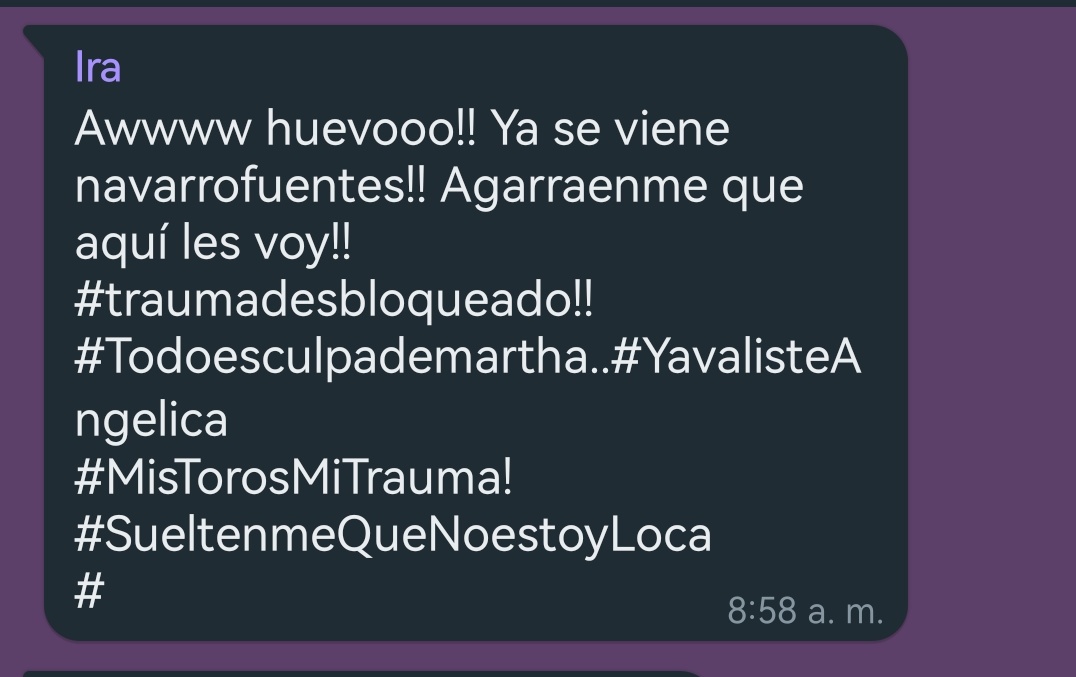 Robles2Heath17's tweet photo. Lo tenía que subir JAAJAJAJAJA @AnaBiVan @marthamia 🤭🤣 https://t.co/ozqC17RlK0