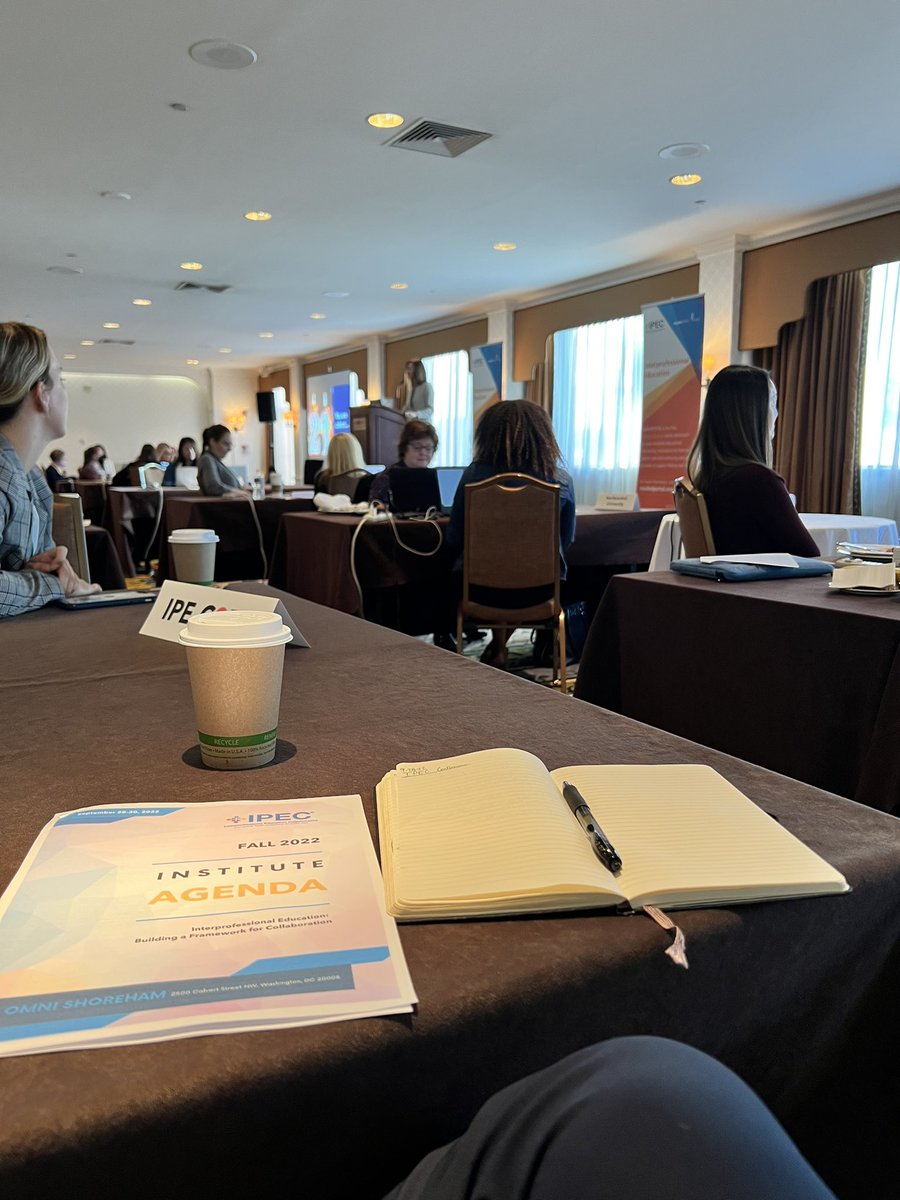 JamesLeonardDC's tweet photo. Getting the day started with @ipec_org.   Great to be with like minded folks as we focus on best practices for interprofessional collaboration in healthcare. #ipec2022 https://t.co/eaUYWN4fTe