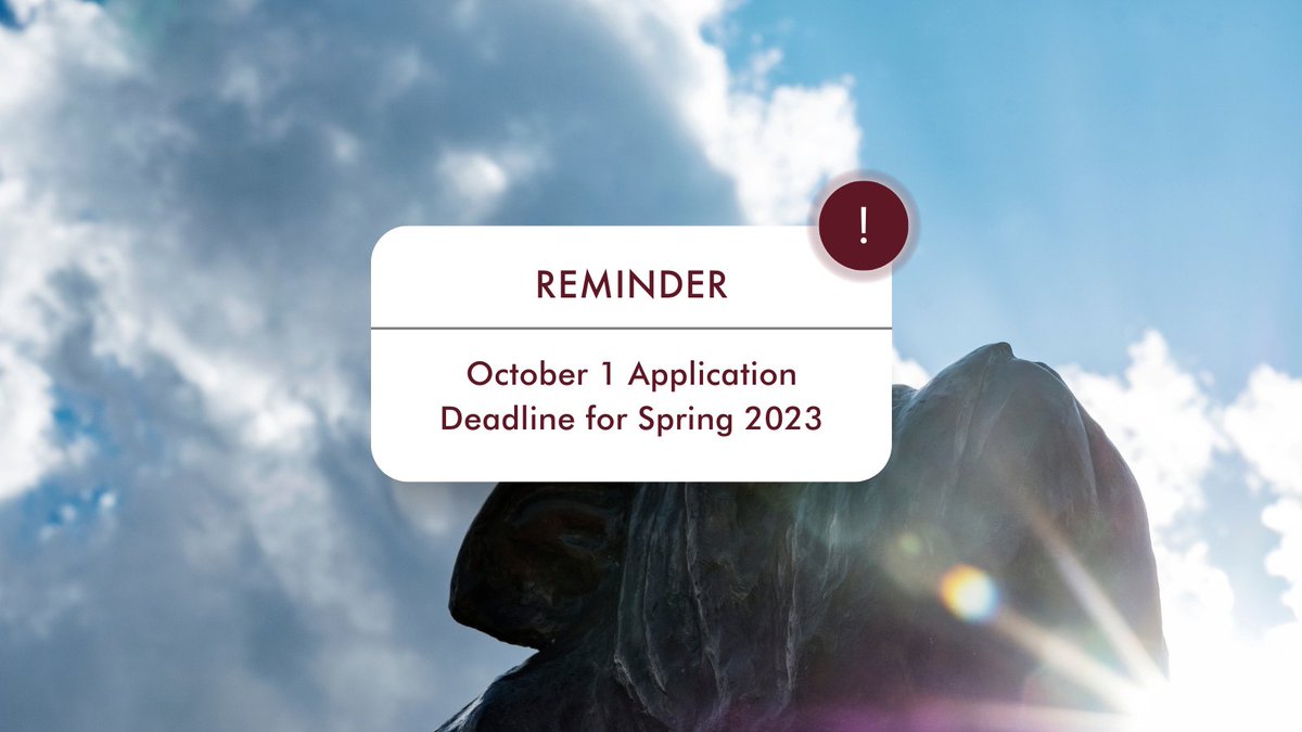 Future Graduate Bulldogs, the on-campus (Starkville/Meridian) International student deadline for Spring 2023 is October 1. #TaketheNextStep and join the Bulldog Family. 

Apply here: bit.ly/3LOS1SO

For questions on how to apply, email gradapps@grad.msstate.edu.