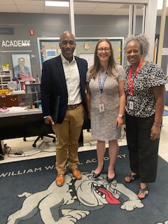 WilliamAcademy's tweet photo. An amazing start to the day at William Hall Academy planning and preparing with @ReaseDavid and Ms. McNair!  @jjgerwig @pgcps https://t.co/88g0pSCqMe