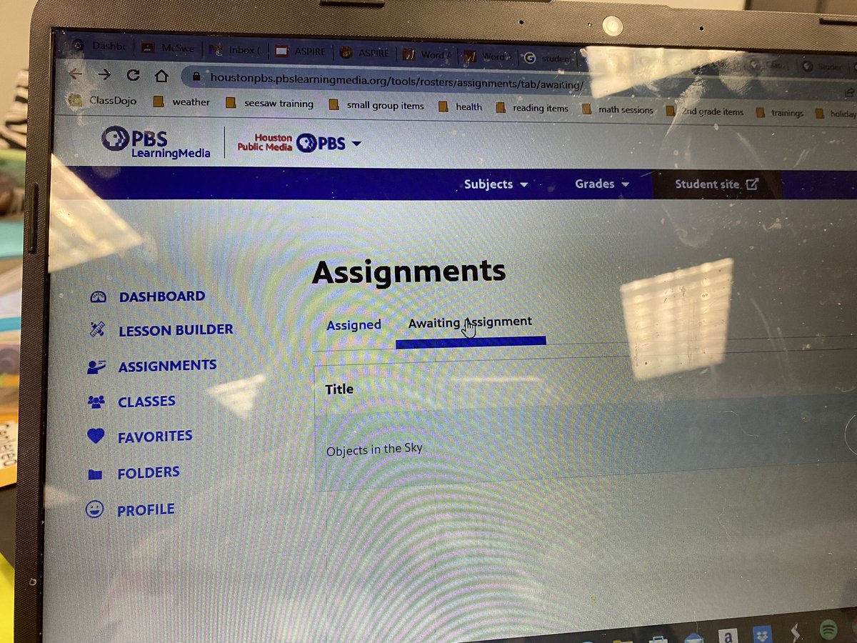 Learning lots in ASPIRE technology training and adding lessons for my students. #HumbleISDAspire