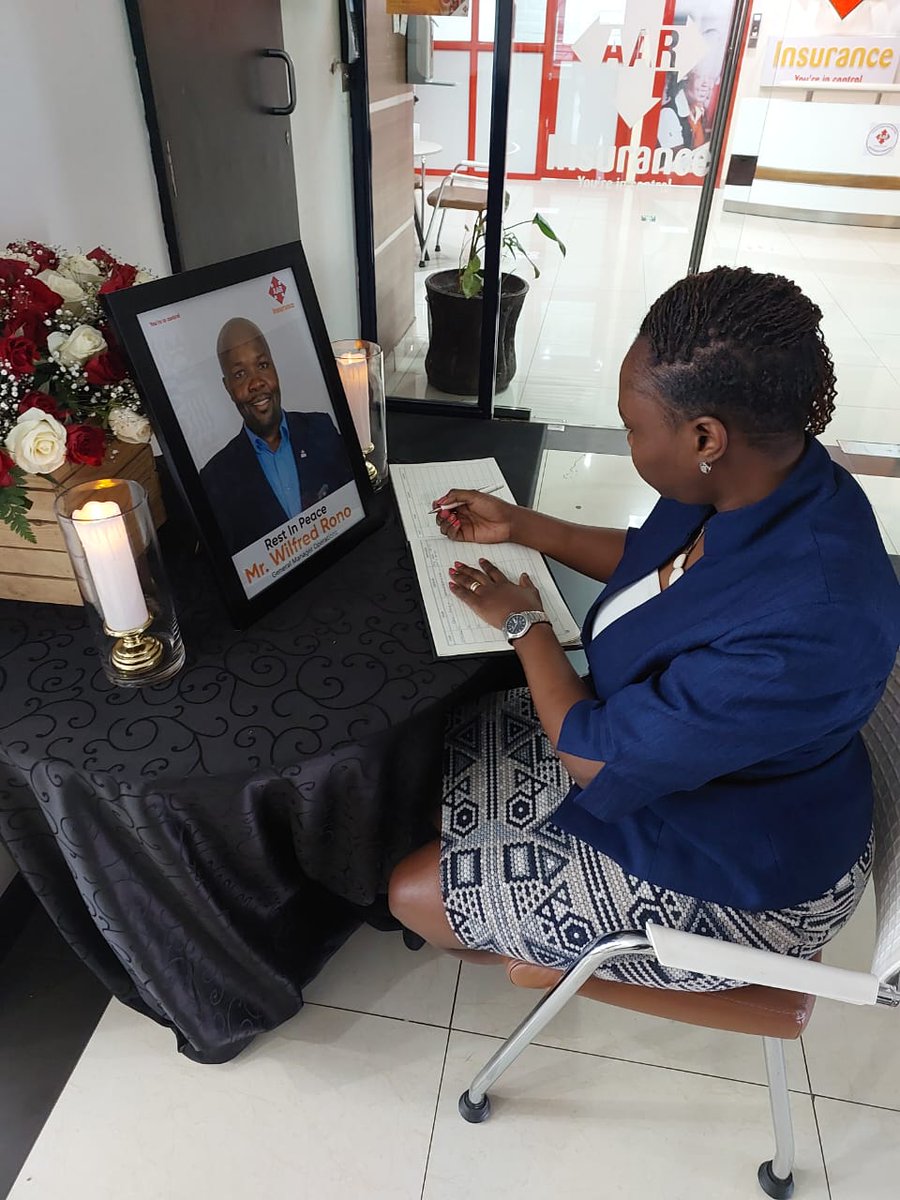 AAR_Insurance's tweet photo. The AAR Insurance Kenya staff continue Paying their last respects to the late Mr. Wilfred Rono General Manager Operations.
#Standingasone #celebratinglife #sharingmemories https://t.co/GTo7lB3pAi