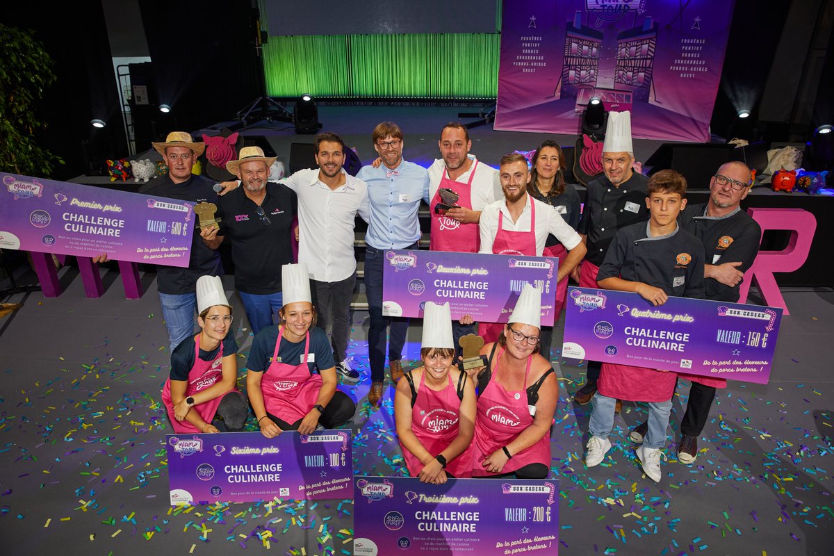 Clap de fin pour le Miam Tour avec une finale haute en saveur qui a clôturé le <a href="/SPACERennes/">SPACE</a> en beauté le 15 septembre dernier ! Bravo aux 6 finalistes qui ont sublimé la viande de porc et à Rémi et Mickaël qui ont permis à Concarneau de remporter cette 1ère édition ! #MiamTour
