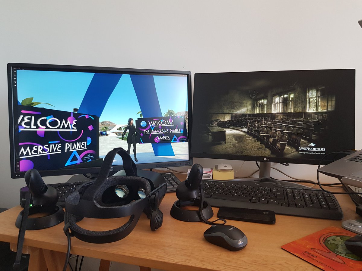 CarlosJOchoaFer's tweet photo. Finally we got it. @HP #ReverbG2 conected to @frame_vr by #MicrosoftMixedReality . We will share at @ImmerseSummit next friday.
Multidevice environment for #TheImmersivePlanet .
Our @ONEDigitalCons1 just made it happen again. https://t.co/IFUjUtr00x
