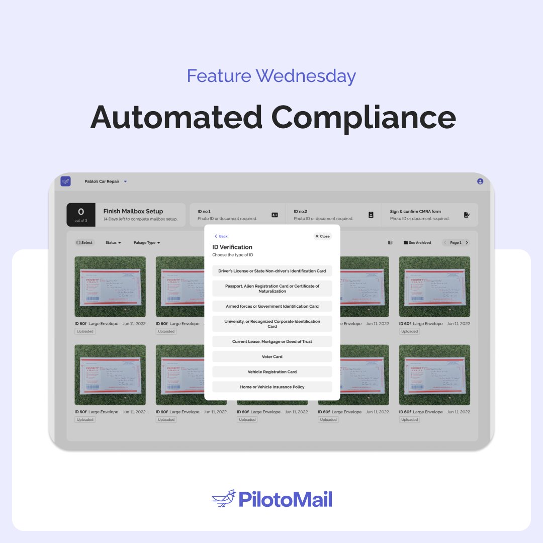 Tired of spending most of your day manually filling out compliance forms? Discover the power of automation (and save time) when you switch to PilotoMail, the mail management software built with operators like you in mind.🤗

pilotomailapp.com/book-a-demo/
