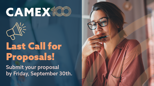 Help us shape the educational programming for this year’s CAMEX! If you have a session or topic that you would like to be considered, please share your ideas! All proposals are due by Friday! camex.org/call-for-propo…