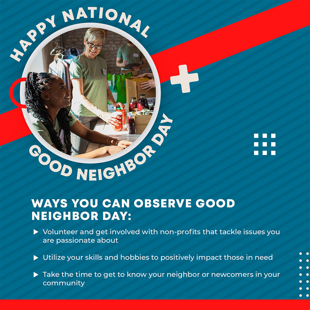 YourSFAgentMike's tweet photo. Although today is officially Good Neighbor Day, we strive to be good neighbors to you every day! 🤝

What are your favorite ways to be a good neighbor in your community?

#GoodNeighborDay #goodneighbor #community #helpinghand #insurance #insuranceagent #coverage #life https://t.co/3UsUF0OUYH