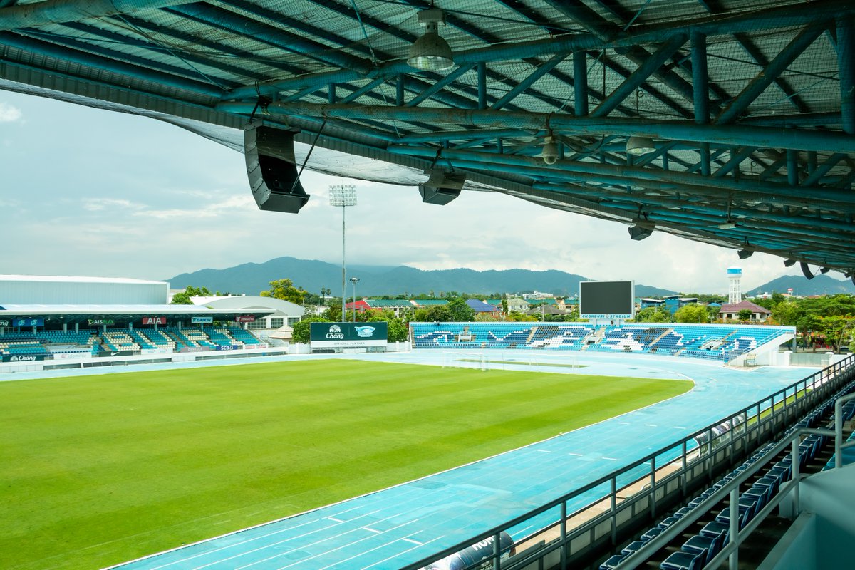 Powersoft_Japan's tweet photo. ⚽Game on for Powersoft!⚽

Our crossover X Series amp is powering a 40-box speaker system providing crystal-clear sound at Chonburi Stadium in eastern Thailand!

For the full story, click here: https://t.co/dX4AsWNvIT 

#stadiumsound #Powersoft https://t.co/oUYOdq1qe7