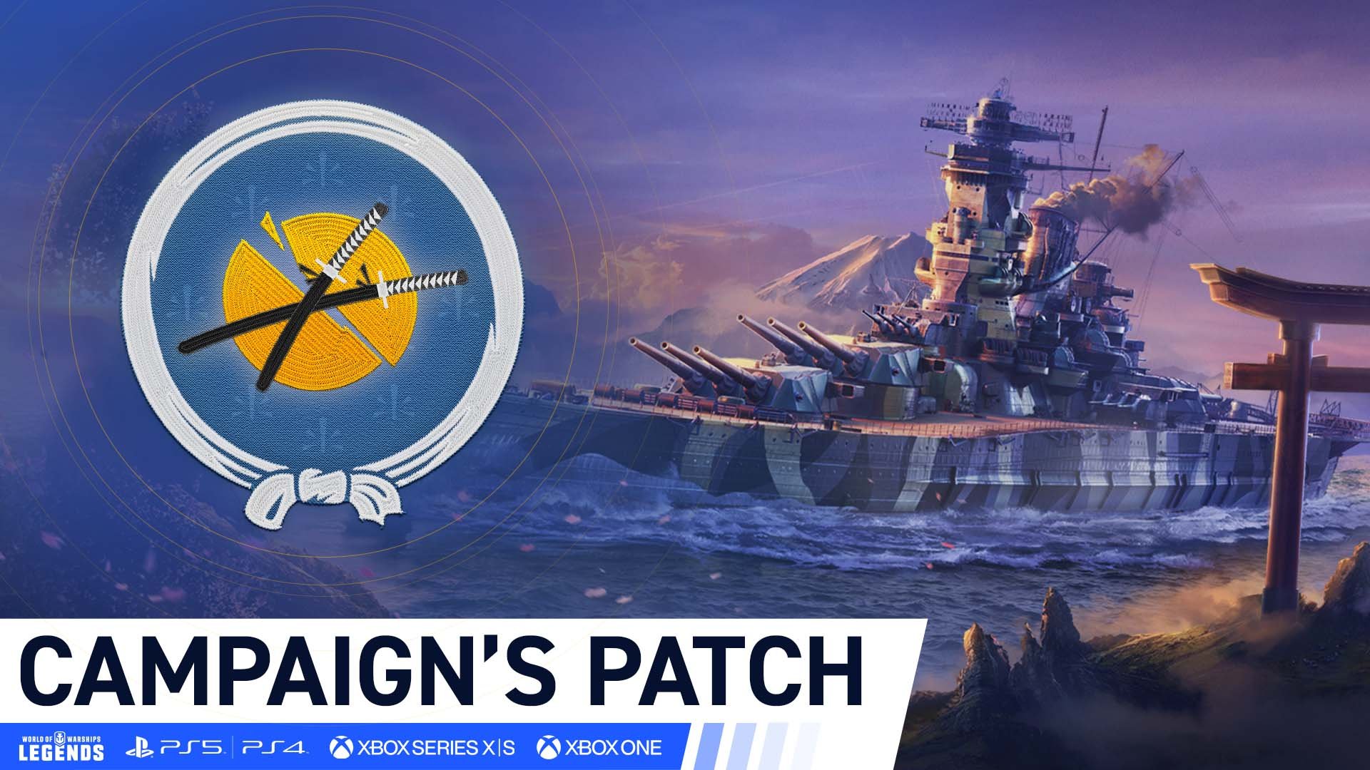 tandpine indlæg besøg World of Warships: Legends on Twitter: "✌️ Captains, only 5 days left in  the current campaign! Make sure to obtain this nice patch. Also consider  getting Admiralty Backing to be able to