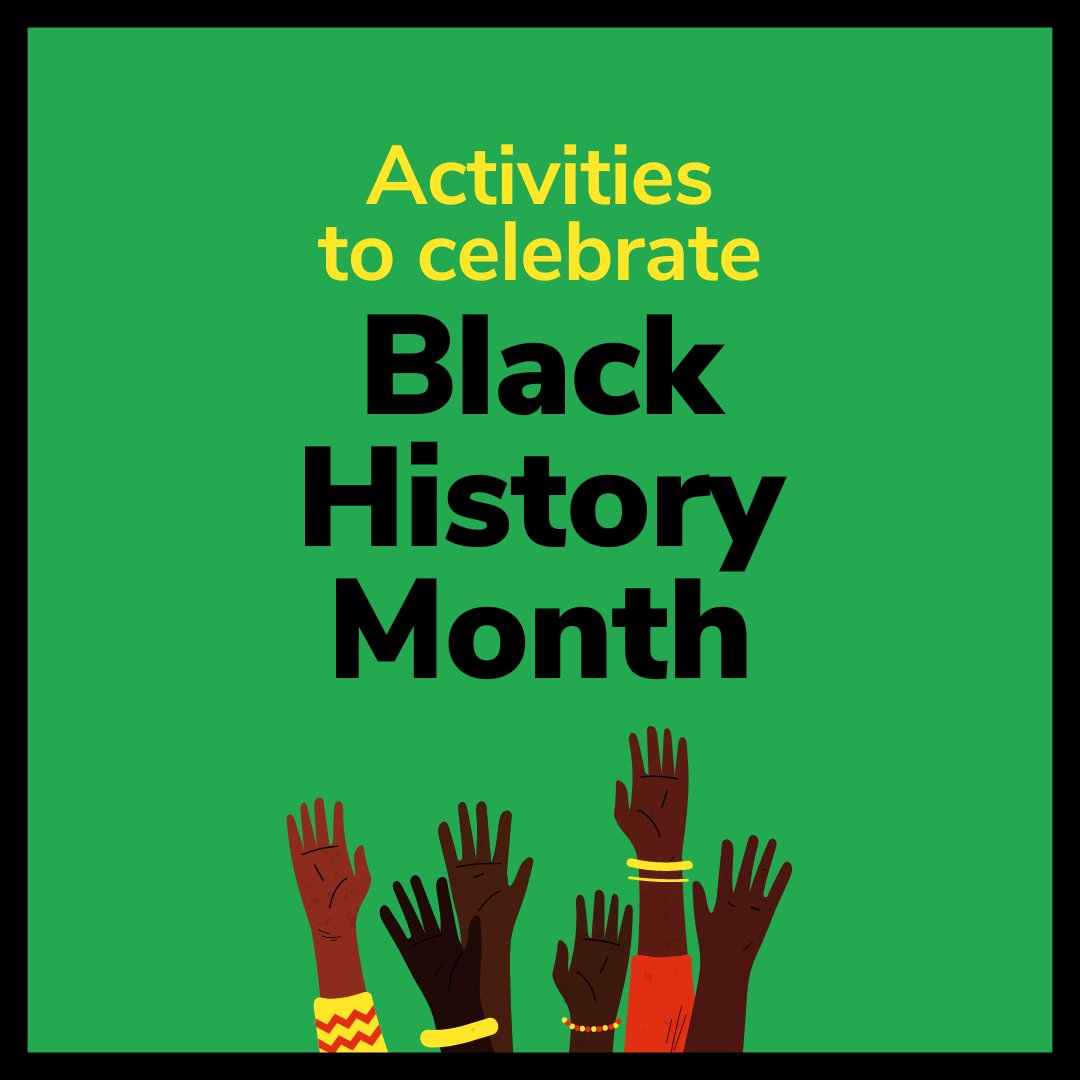 From cultural activities, to learning about race and racism, we've lots of resources for #BlackHistoryMonth. Read our blog post to find out more.  bit.ly/3fszb87