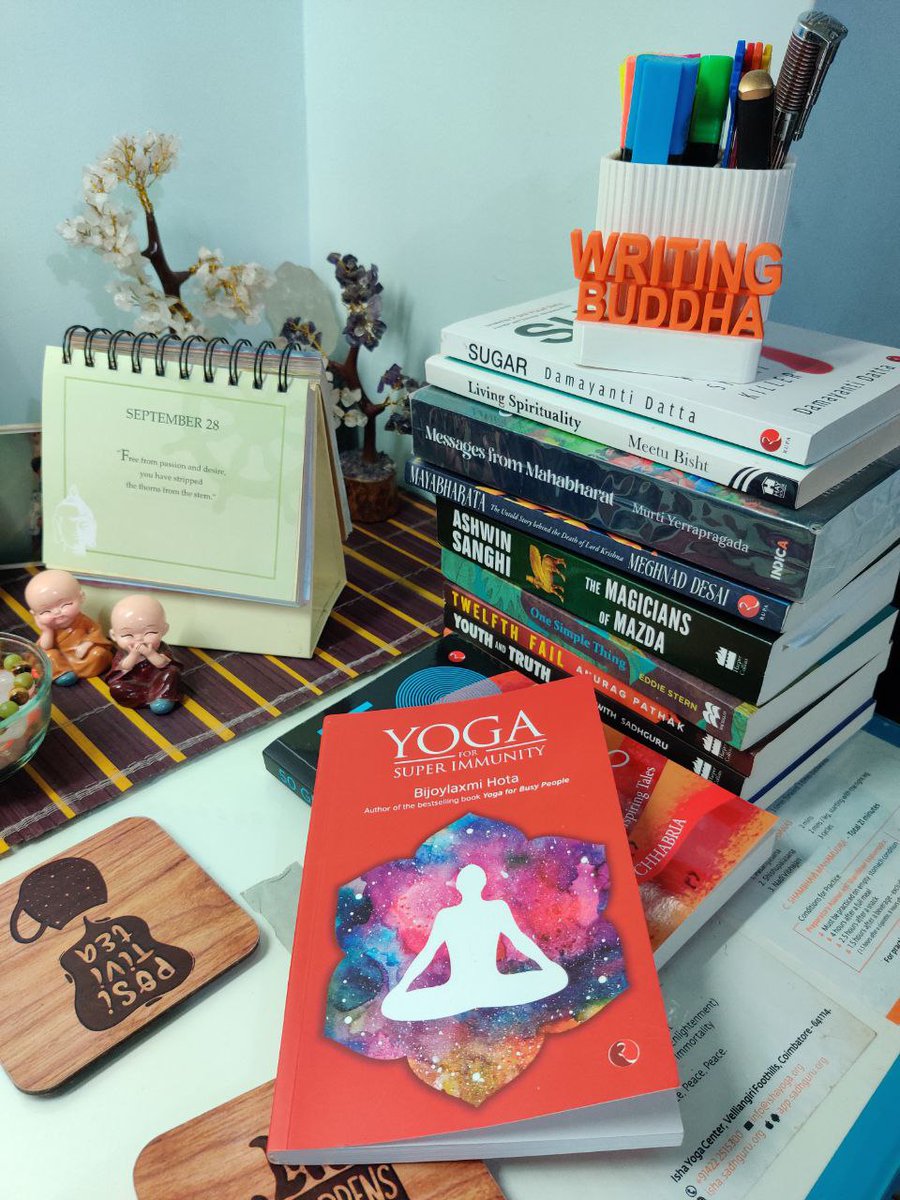 WritingBuddha's tweet photo. #22ndBookof2022
Yoga for Super Immunity by Bijoylaxmi Hota ( #BookReview: 3.5*/5) !!!
.
Plz read the #BookReview at:
.
https://t.co/n8Drp4M7kJ
.
.
.
.
#Resolution36 #GoodreadsChallenge #BrunchBookChallenge
@Rupa_Books https://t.co/j3AX6vfiU5