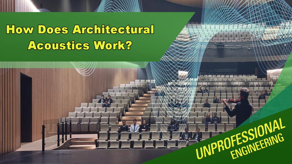 UnproEng's tweet photo. Listen: https://t.co/wX8He2kcUY

Subscribe: https://t.co/wNUeARrTgn

When you think about architectural #acoustics, what comes to mind? Probably nothing... but Luke thought this was interesting! Learn how theaters, opera houses, and other buildings use design to optimize sound. https://t.co/Ij62uJMSrR